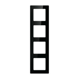 Avatto N-TS10-Frame-B4 Quadruple Switch Frame (Black)