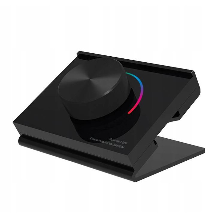 Tuya SD Series RGB DIM RF control remoto de escritorio negro PLD043