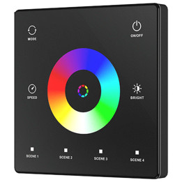 Controlador remoto Tuya SD Series RGB/RGBW SPI negro