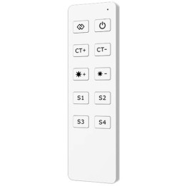 Tuya Zigbee SD Series 4 zonas CCT LED mando a distancia blanco T644