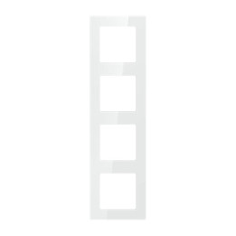 AVATTO N-TS10-Frame-W4 Quadruple Switch Frame (White)