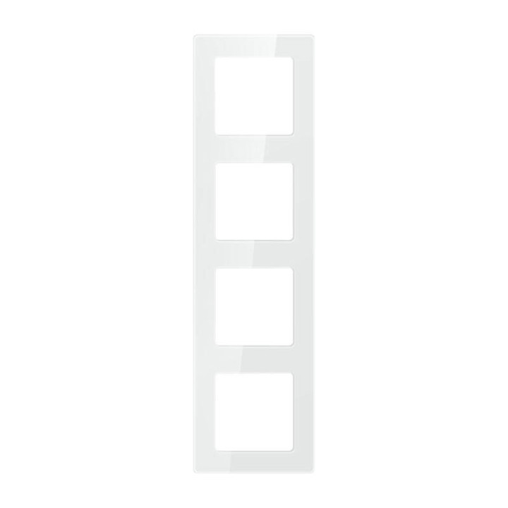 AVATTO N-TS10-Frame-W4 Quadruple Switch Frame (White)
