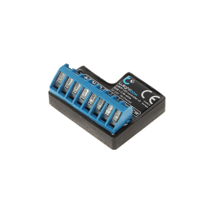 BleBox WLIGHTBOX-V3/BLEBOX Smart Wi-Fi LED-Controller 12–24 V DC für einfarbige/CCT/RGB-Streifen, funktioniert mit Alexa und Goo
