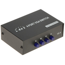 VGA-SW-4/1 4-Port-VGA-Umschaltbox – Manuelle Auswahl für mehrere VGA-Quellen