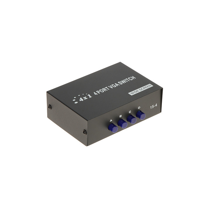 VGA-SW-4/1 4-Port-VGA-Umschaltbox – Manuelle Auswahl für mehrere VGA-Quellen