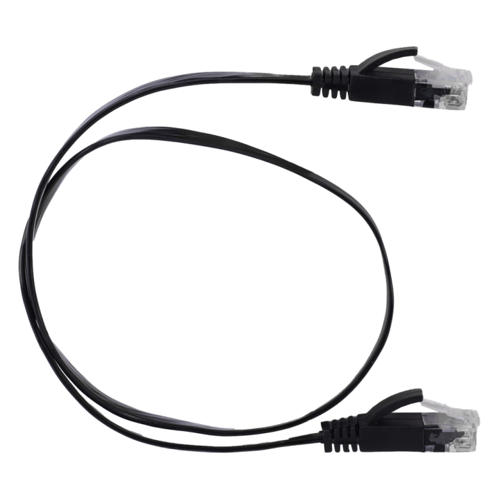 MARCA BLANCA UTP6-05BK-FLAT Płaski kabel sieciowy Cat6 UTP 5m Czarny