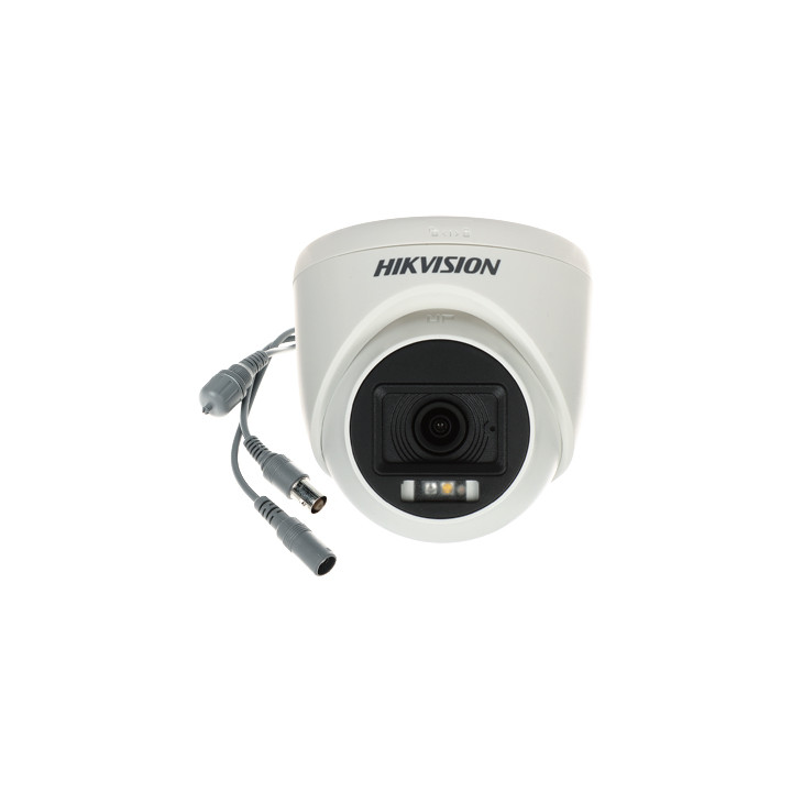 Hikvision DS-2CE76K0T-LPFS (2,8 mm) 3K Cámara de torreta fija para interiores con audio ligero híbrido inteligente
