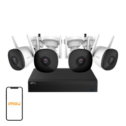 IMOU Kit-Pro Kit de Monitoreo CCTV WiFi (4 Cámaras + NVR con HDD de 1TB)