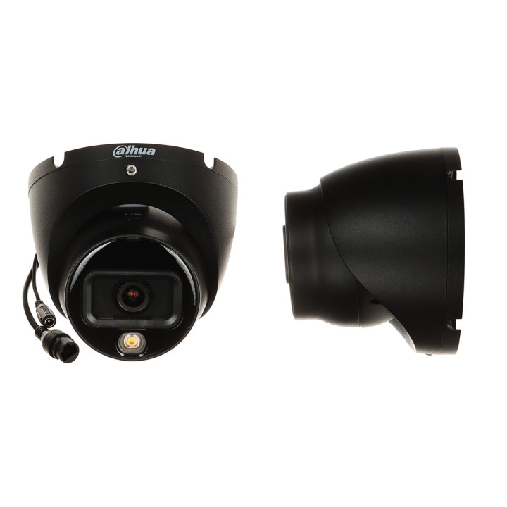 DAHUA IPC-HDW1839T-A-IL-0280B-S6-BLACK - Cámara IP 8 MP, 2,8 mm, negra