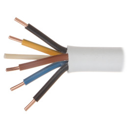 Cable de alimentación YDY-5X2.5 Cable de cobre de 5x2,5 mm²