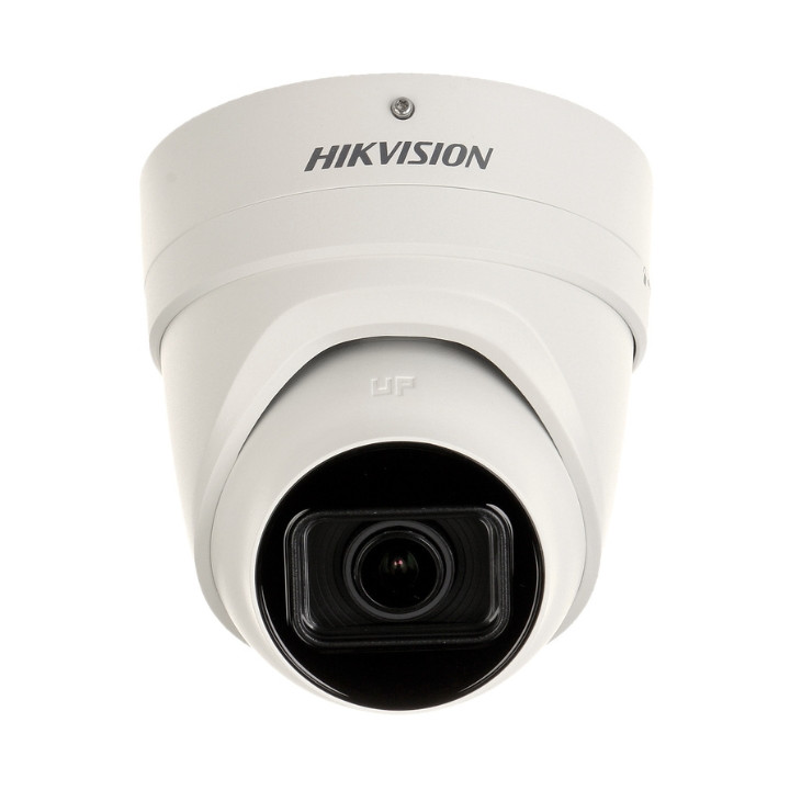 Cámara IP Hikvision DS-2CD2H86G2-IZS(2.8-12MM)(C)/PL 8MP 4K DarkFighter AcuSense Turret con zoom motorizado, PoE