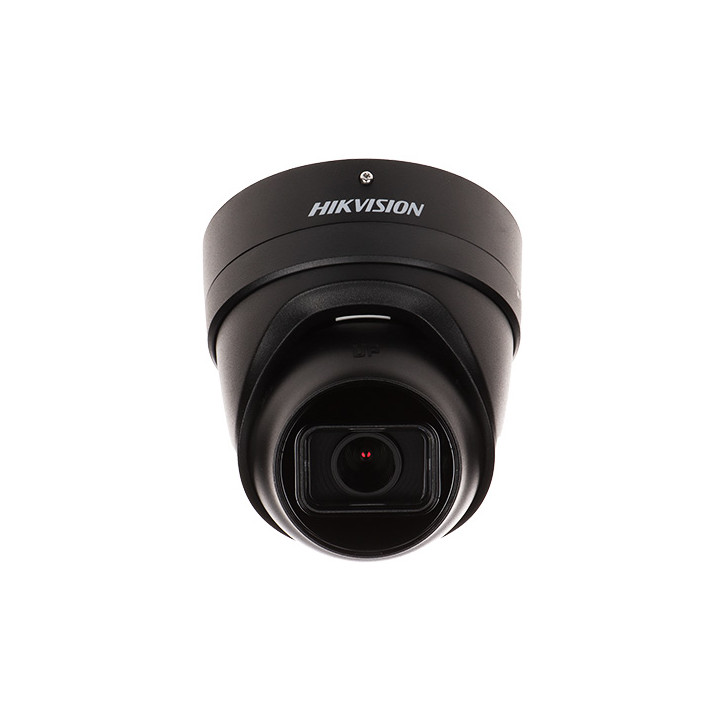 Cámara IP Hikvision DS-2CD2H86G2-IZS(2.8-12MM)(C)/NEGRO 8MP 4K AcuSense Turret con zoom motorizado, PoE, detección de personas/v
