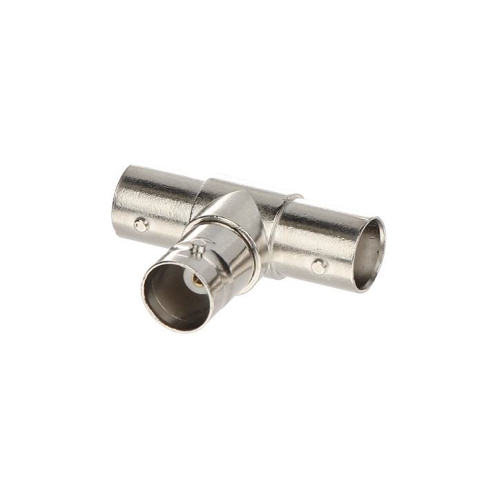 BNC-G/2BNC-G*P10 Conector BNC Macho-Hembra 75 Ohm Plata