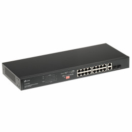 TP-LINK TL-SG1218MP 18-портовый гигабитный неуправляемый PoE+ коммутатор с 16 портами PoE+, бюджет 250 Вт, для монтажа в стойку