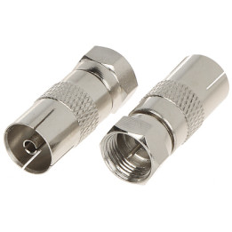 Adaptador IEC-G/F-W IEC Hembra Blanco - Conector de Alimentación para Cables