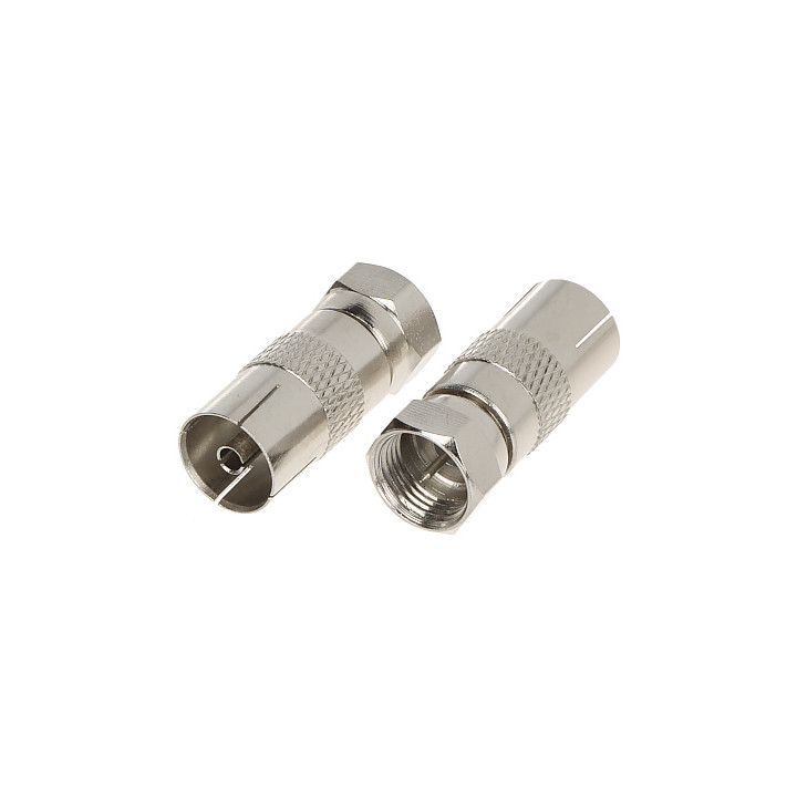 Adaptador IEC-G/F-W IEC Hembra Blanco - Conector de Alimentación para Cables