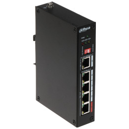 Удлинитель PoE Dahua PFT1500 на 5 портов с 4 портами PoE Out и 1 портом PoE In