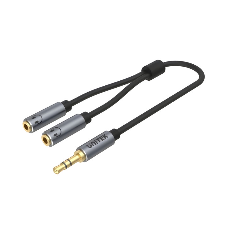 UNITEK Y-C956ABK 3.5mm Jack TRS Audio Splitter 0.2m