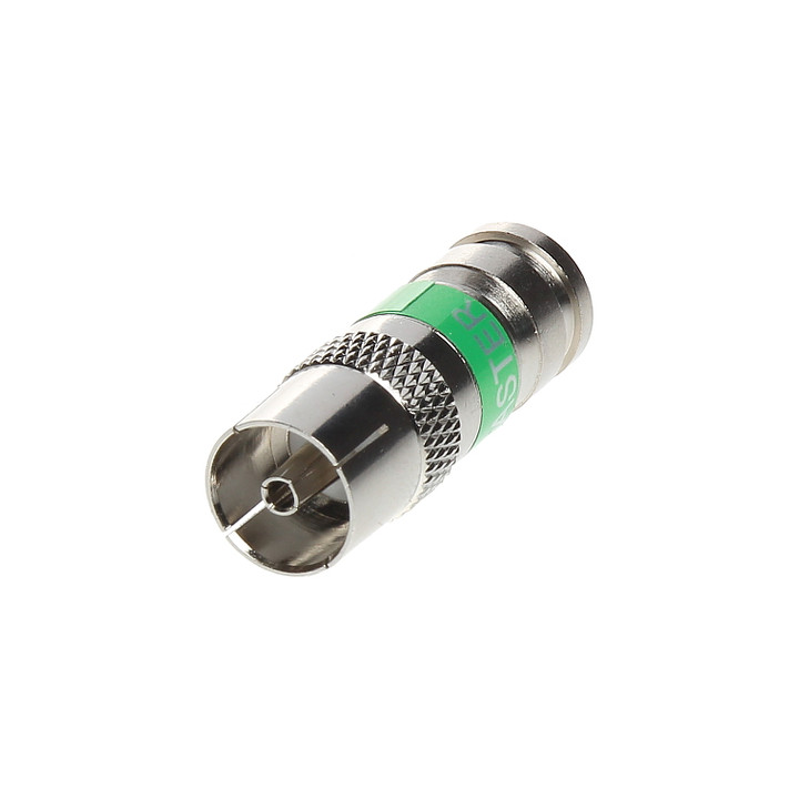 IEC-G ZAC-TRI113/MSR RJ45 Keystone Jack Cat6 UTP Conector de compresión hembra blanco
