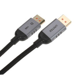 UNITEK DisplayPort Cable C1626GY01-1M 16K @ 60 Hz, 1 m