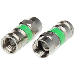F/ZAC-TRISET-113/MSR Conector de compresión RJ45 Cat6 UTP macho chapado en oro