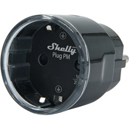 Shelly Plug PM Gen3 Matter 13A Smart Socket, Black