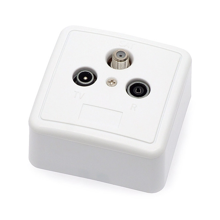 SIGNAL GAR-SAT-SIG/PT Toma Pasante Tipo F para R-TV SAT – Conector Coaxial 75 Ohm