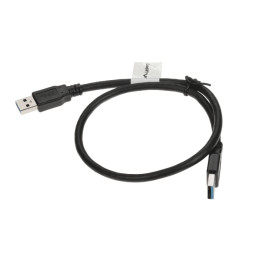 Lanberg USB3.0-WW/0.5M Cable USB 3.0 A-Macho a A-Macho 0.5m Blanco