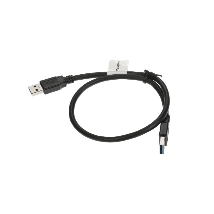 Lanberg USB3.0-WW/0.5M Cable USB 3.0 A-Macho a A-Macho 0.5m Blanco