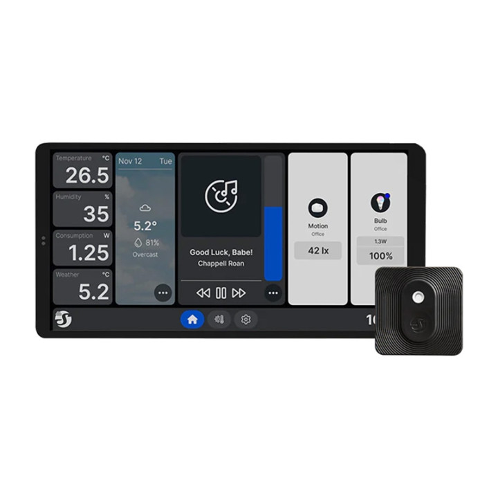 Shelly Wall Display X2 WiFi/BLU (black) + BLU H&T