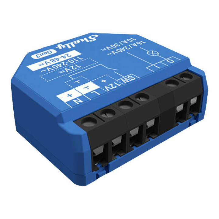 Shelly 1 Gen3 Smart Controller, WiFi/Bluetooth