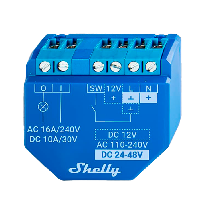 SHELLY SH-PLUS-1 Smart Relay Module with Matter