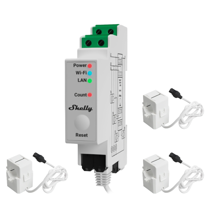 SHELLY SH-PRO-3EM-120A-V2 Smart Home Gateway