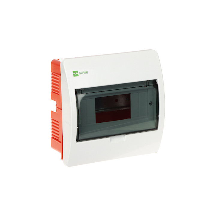 ELEGANT-1X8/PT/W/EPN Elektro-Plast 8-Module Flush-Mount Distribution Board IP40 White