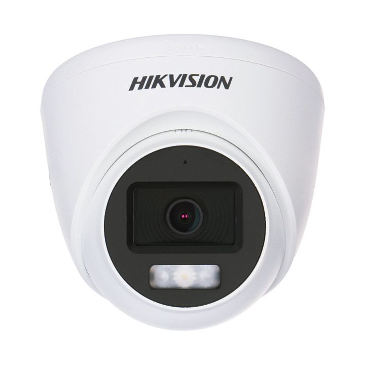 Cámara de torreta fija de audio híbrido inteligente Hikvision DS-2CE78D0T-LFS (2,8 mm) de 2 MP
