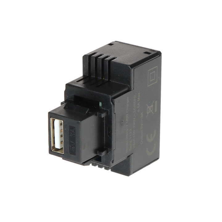 FX-USB-3A/B USB-A Keystone Jack 3A para placa de pared o panel de conexión
