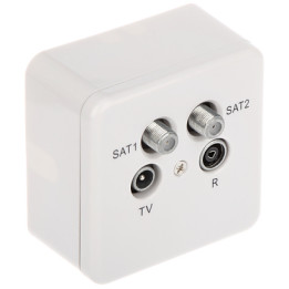 Conector SAT Hembra Tipo F GAR-SAT/2F-SIG para Satélite R-TV