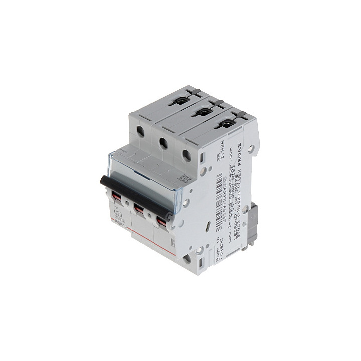 LEGRAND LE-403546 Three-Phase 20A C Curve Circuit Breaker (MCB)