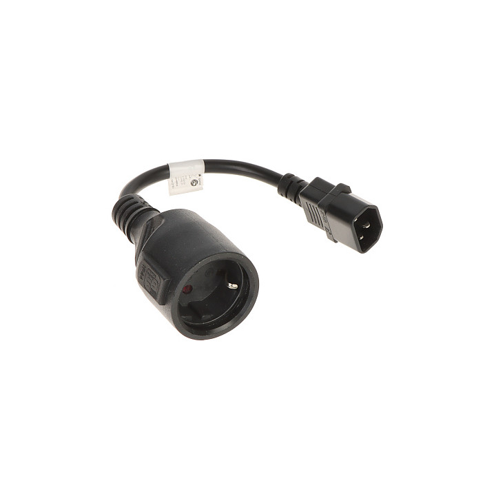Lanberg IEC320/1XGS IEC C14 a C13 Conector adaptador de corriente