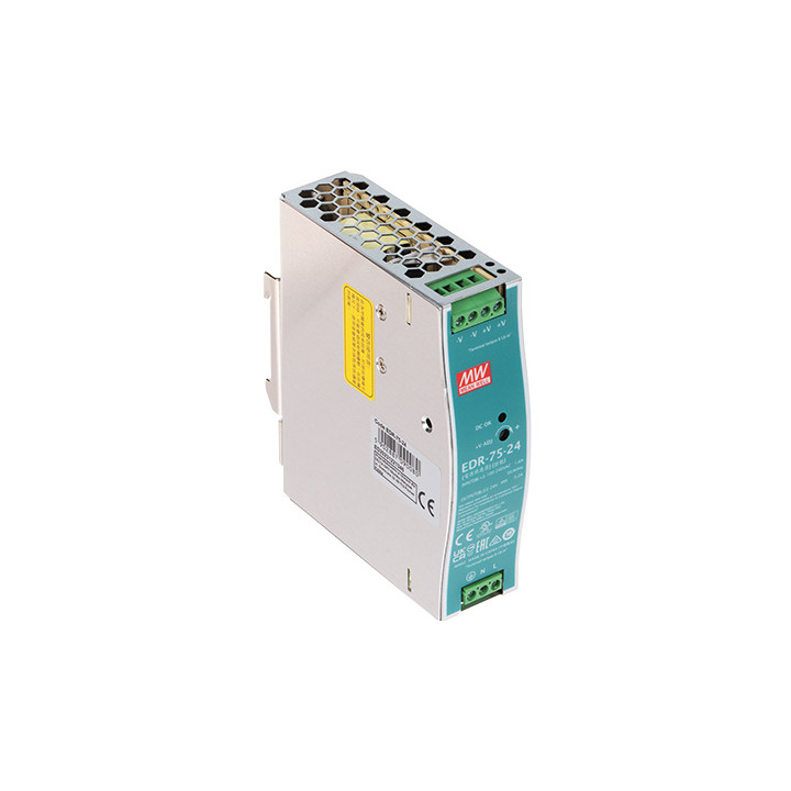 MEAN WELL EDR-75-24 75W 24V DIN Rail Power Supply