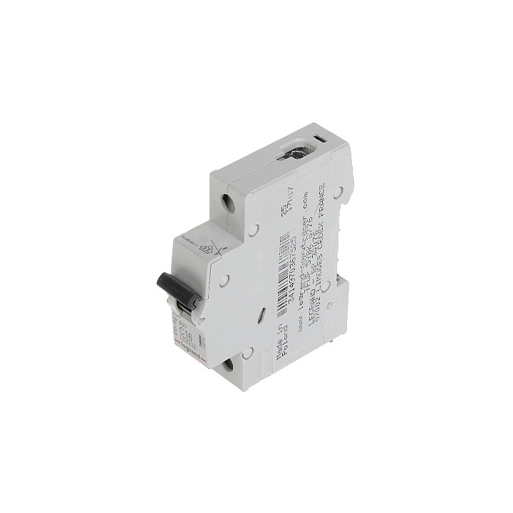 MCB RX 6000 - 1P - 230/400V - 16 A - Courbe C - jeu de barres d'alimentation type broches/fourchettes