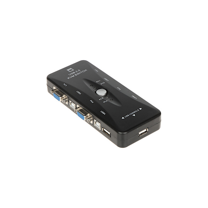 VGA+USB-SW-4/1 4-Port-VGA-USB-KVM-Switch mit Audiounterstützung