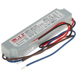 24V/1A/GPV Power Supply 24W IP67