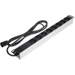 8-Outlet Rack Power Strip PD-8/RACK/IEC with IEC C14 Inlet