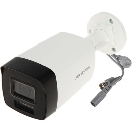 Hikvision DS-2CE17K0T-LFS (2,8 mm) 3K Cámara tipo bala fija con audio y luz híbrida inteligente