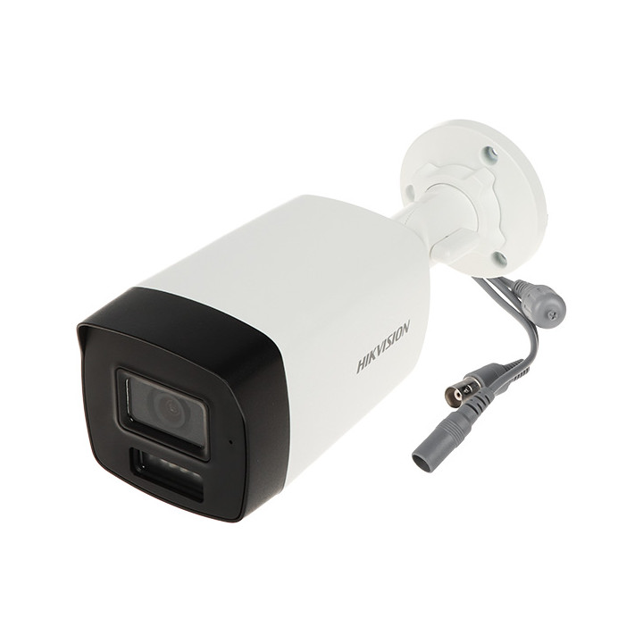 Hikvision DS-2CE17K0T-LFS (2,8 mm) 3K Cámara tipo bala fija con audio y luz híbrida inteligente