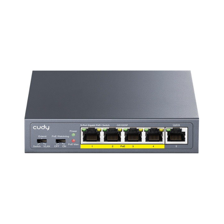 CUDY GS1005P 5-Port PoE Switch (4 PoE Ports)