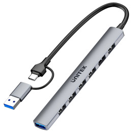 UNITEK H1209AGY01 USB 2.0 / 3.0 Hub, 15 cm