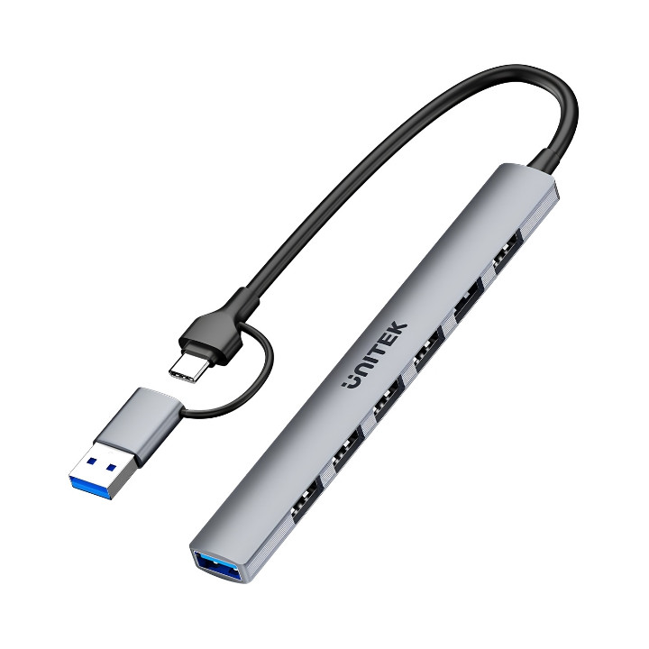 UNITEK H1209AGY01 USB 2.0 / 3.0 Hub, 15 cm