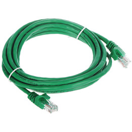 Cable de conexión RJ45, cable de red Ethernet Cat5e verde de 3,0 m